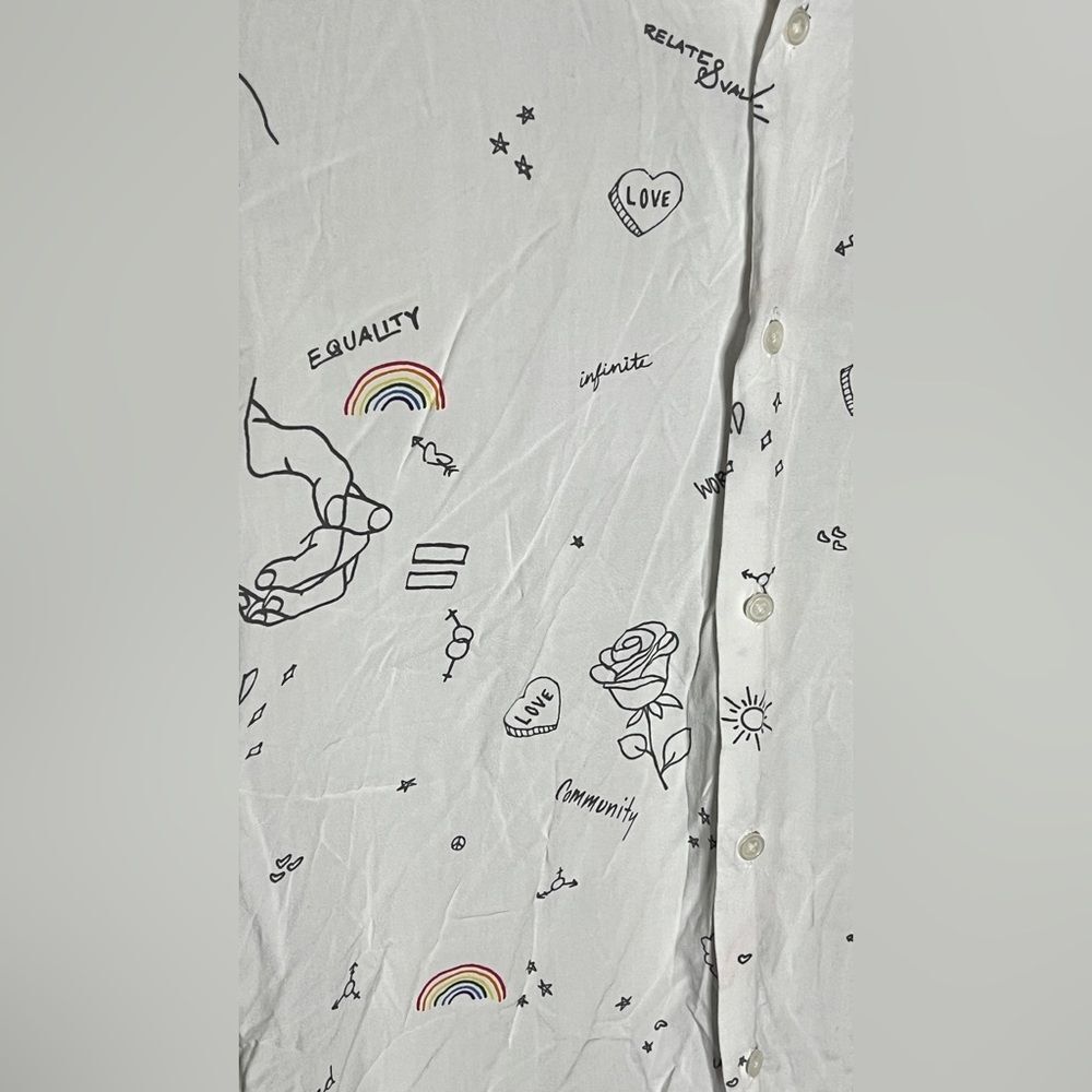 Abercrombie & Fitch Pride Collection Button Up Men's Size Small - Picture 2 of 4